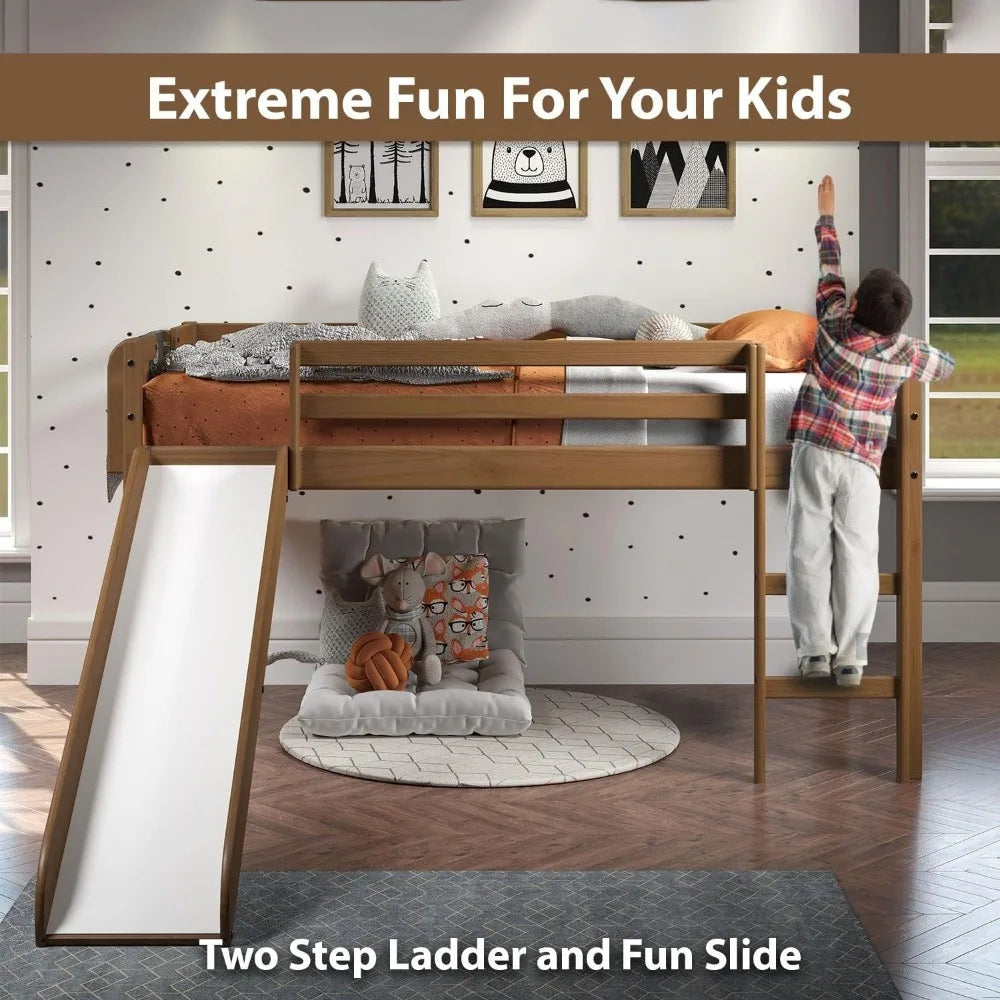 Kids Loft Bed with Slide