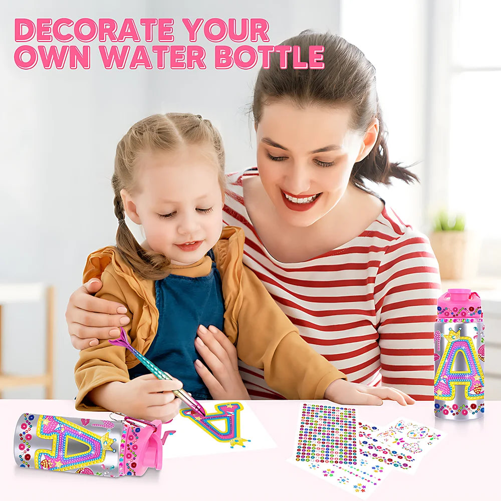 Children DIY Arts Water Bottle