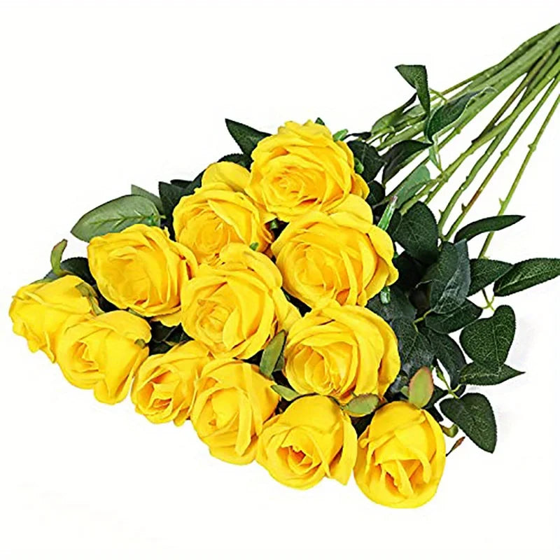 20PCS Realistic Artificial Rose Bouquet