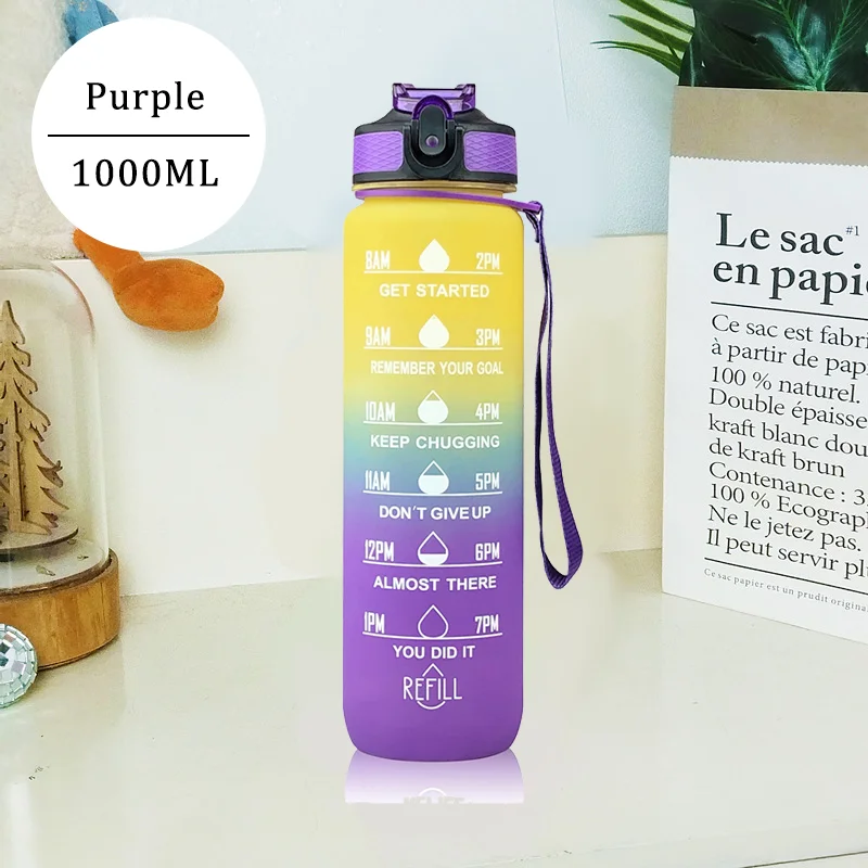 Colorful Plastic Water Bottle For Gym