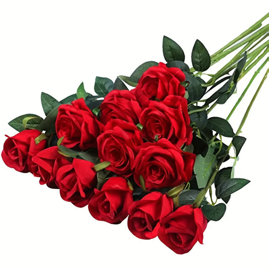 20PCS Realistic Artificial Rose Bouquet