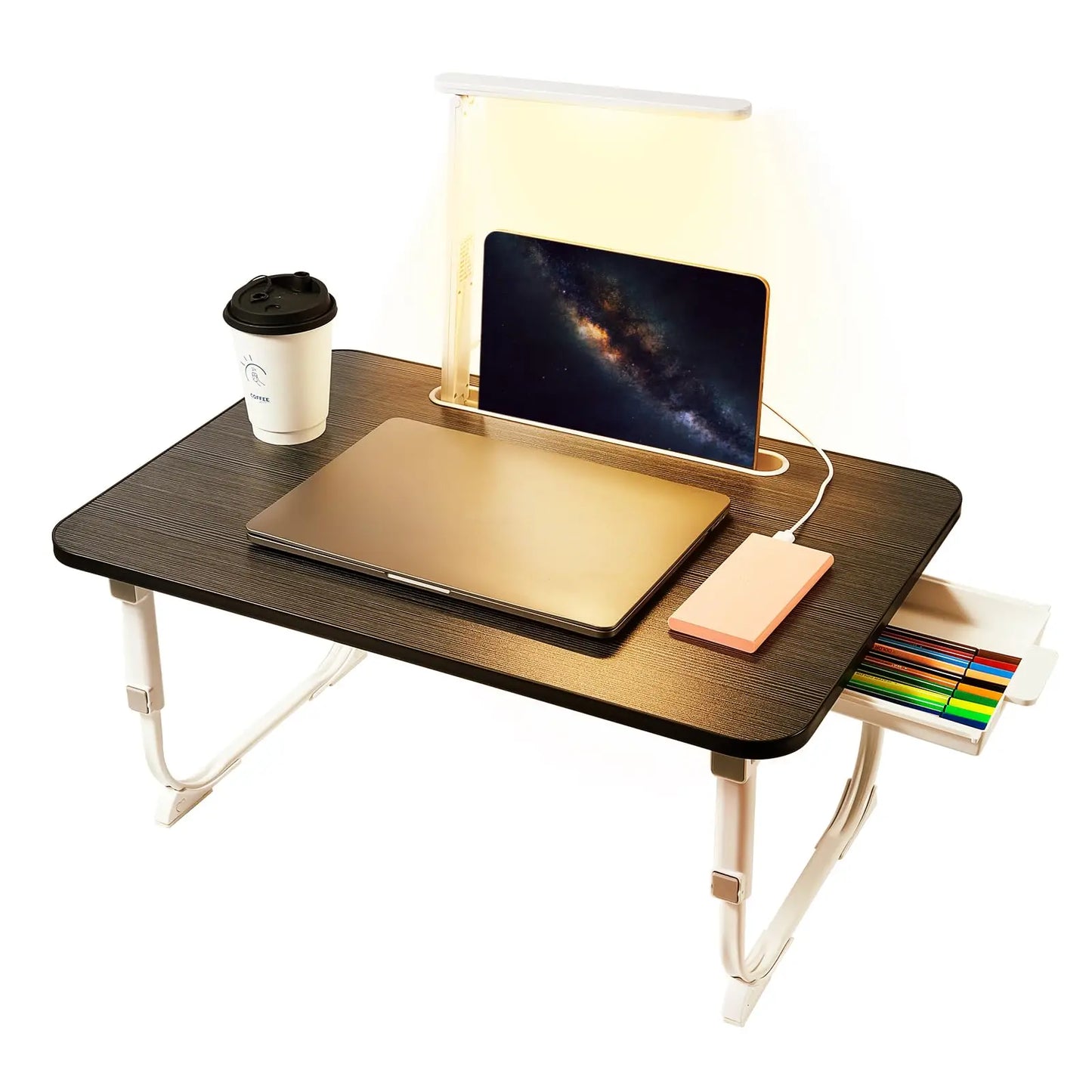 Laptop Desk for Bed with LED Light