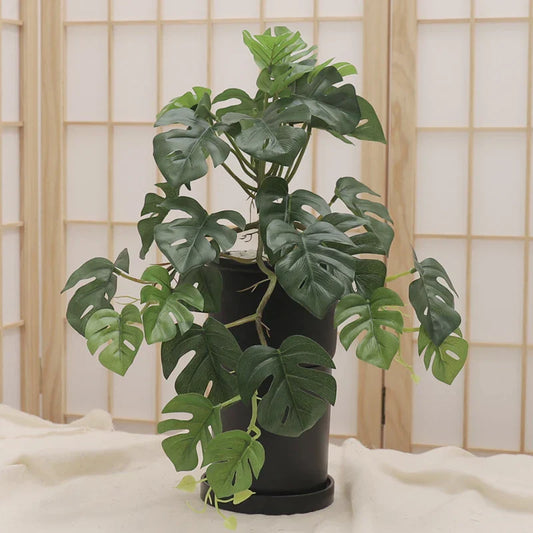 Artificial Turtle Back Leaf Plant Décor