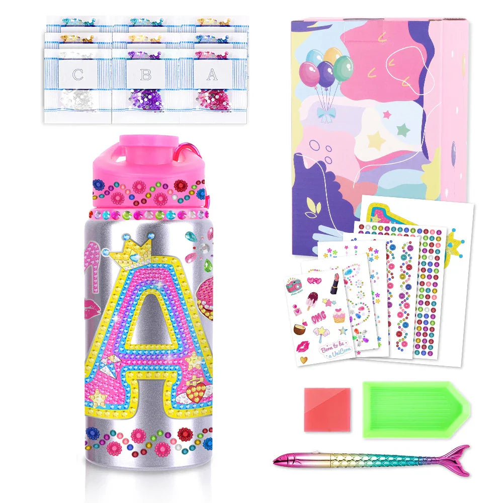 Children DIY Arts Water Bottle