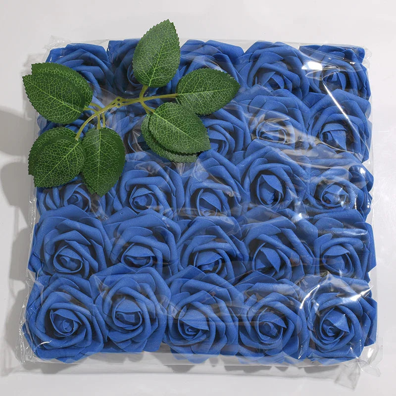 High-Grade White PE Rose Heads