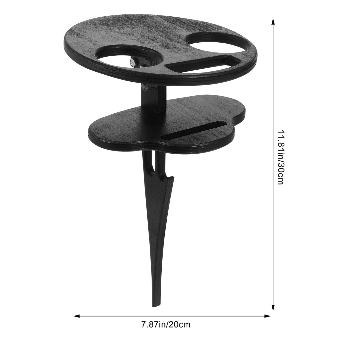 CIMAXIC Garden Tables For Outdoors Wine Table Wood Portable Camping 1Pc