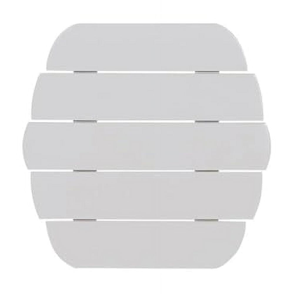 Hawthorne Collections Transitional Wood Outdoor Adirondack Side Table in White