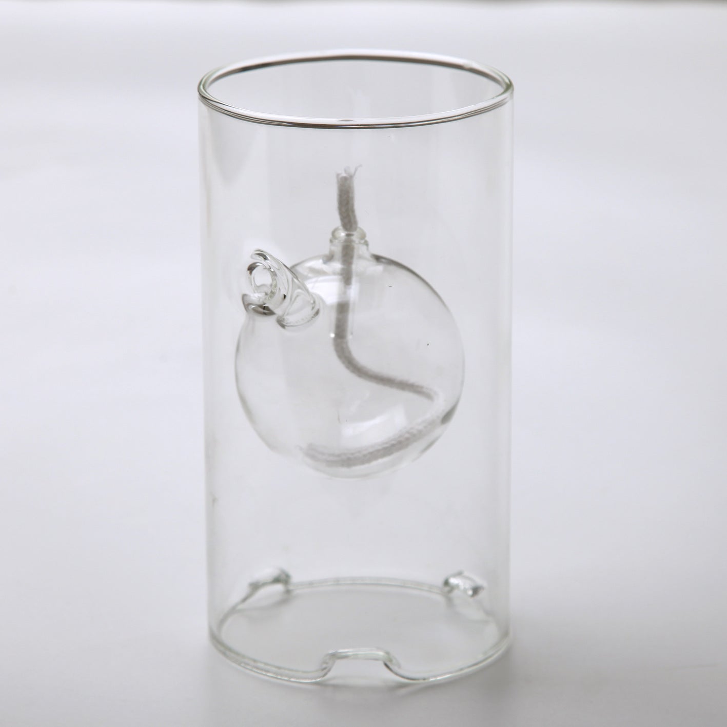 Creative Glass Cylindrical Oil Lamp Home Decoration