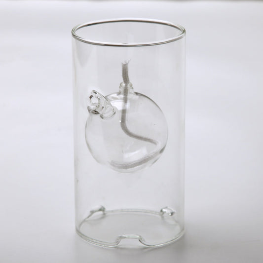 Creative Glass Cylindrical Oil Lamp Home Decoration