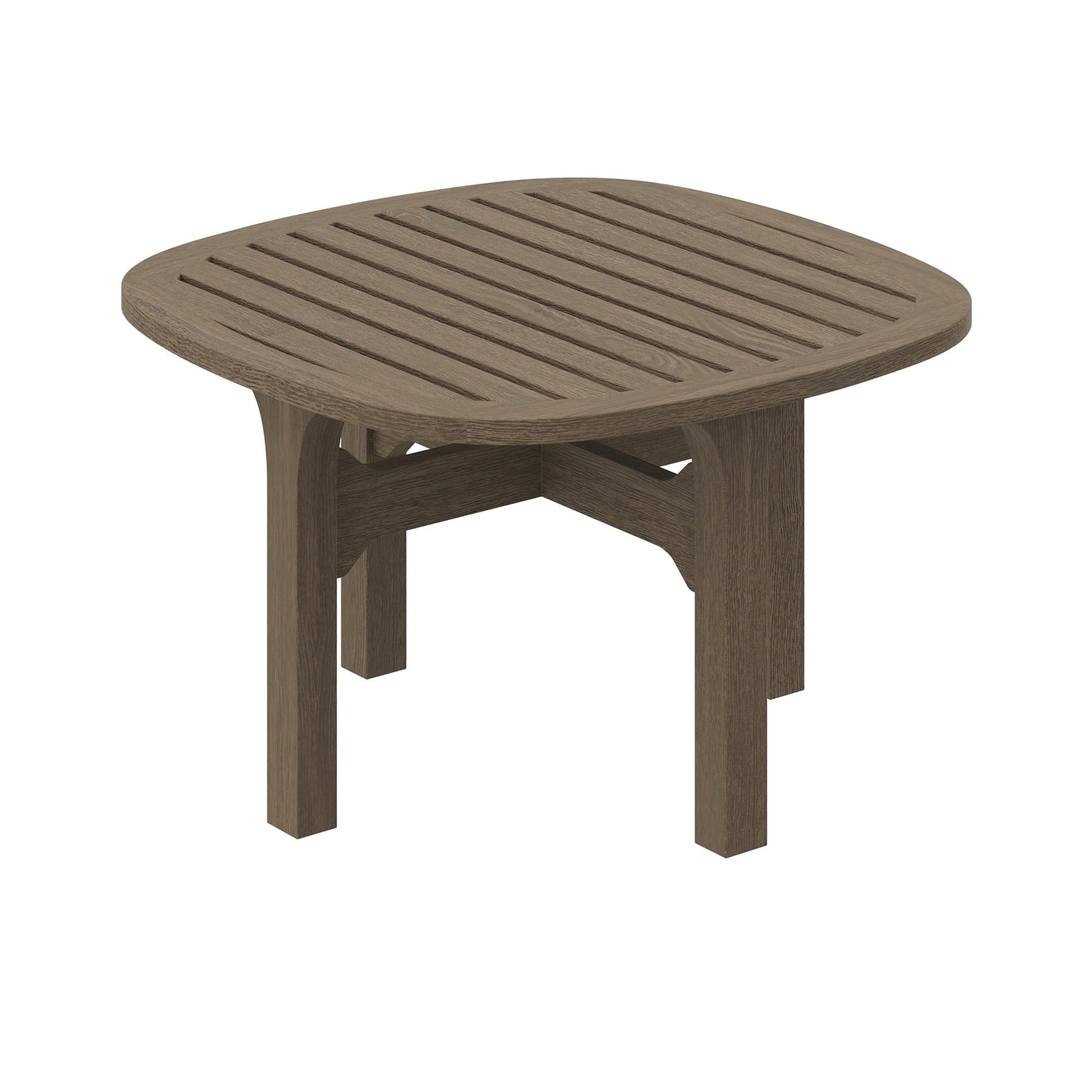 Coffee Side Table, Brown, Teak Wood, Outdoor Patio Balcony Cafe Bistro Garden Hospitality Restaurant, Modern Contemporary, HB37905