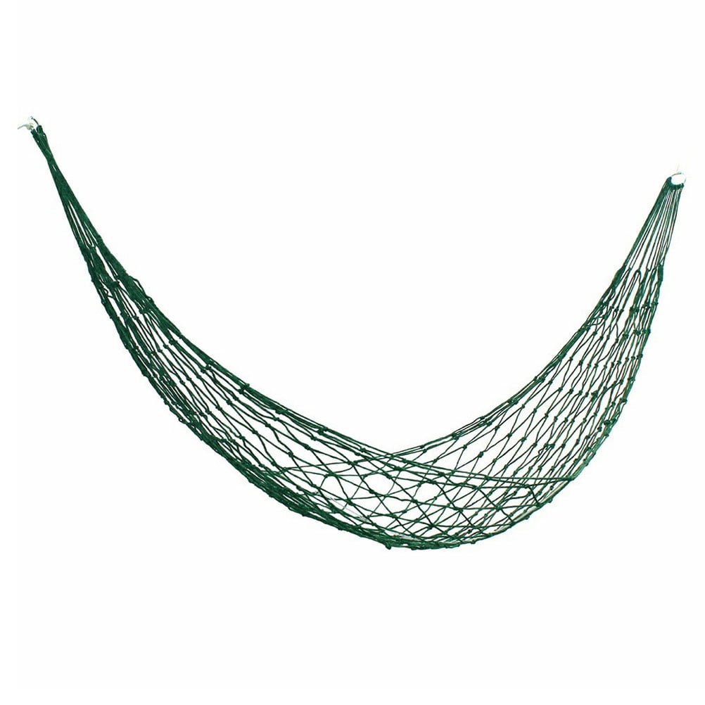 CIMAXIC 1Set Portable Hammock in Green Polyester and Nylon for Outdoor Camping 90.55x31.5x0.22in