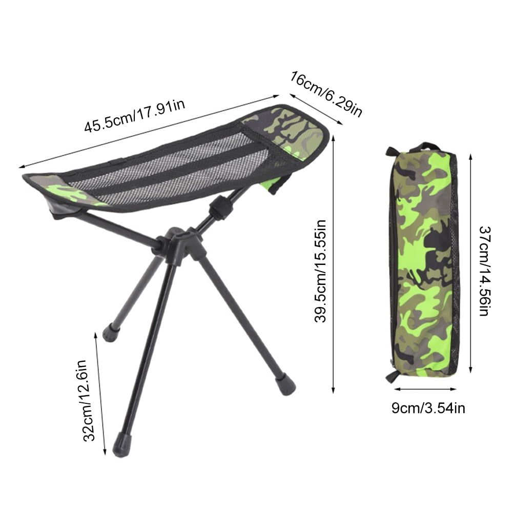 KGOTA Freestanding Camp Footrest Aluminium Alloy Folding Fishing Seat Chair Foot Rest Portable Moon Chair Footstool for Outdoor Beach