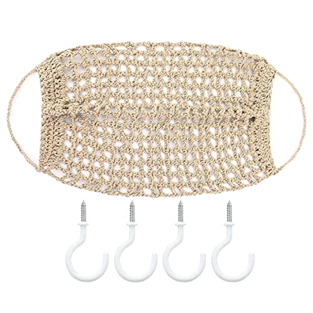 CATIEBYE Hanging Fruit Bag Cotton Khaki 1 Set