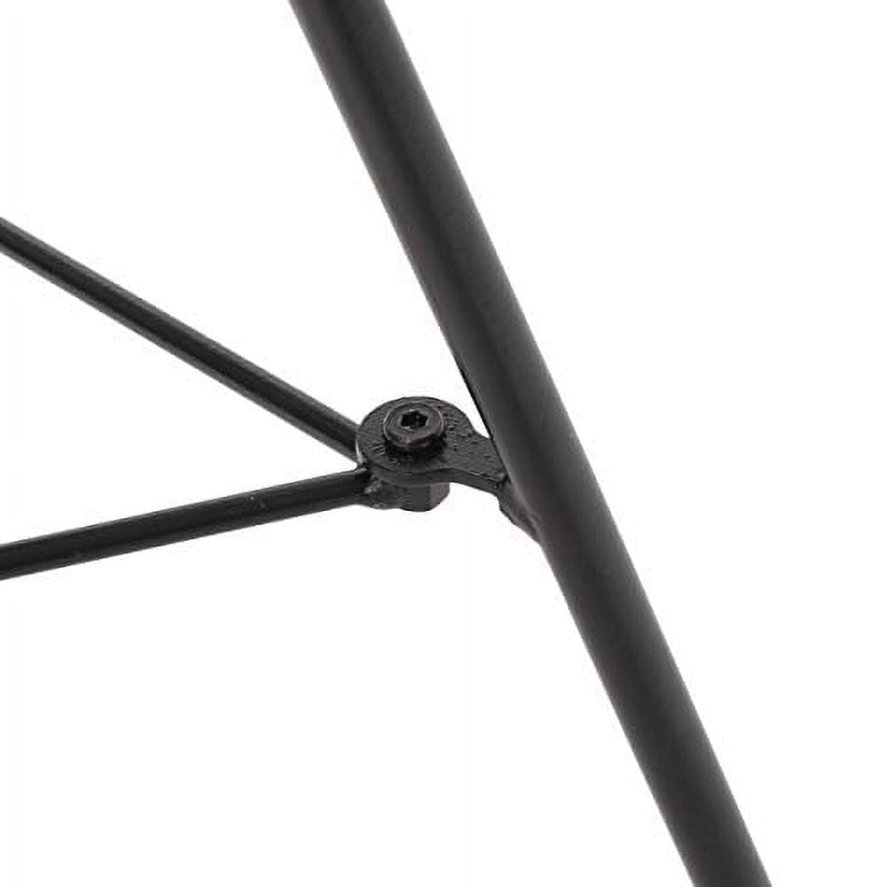 Great Deal Furniture Christina Outdoor Modern Faux Rattan Side Table with Tempered Glass Top, Black