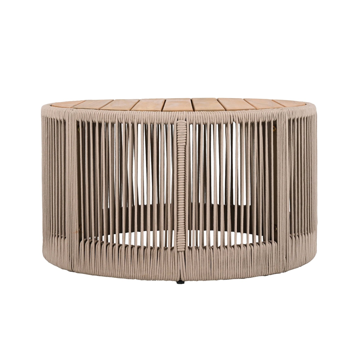 Homy Casa Outdoor Coffee Table - Modern Design, Perfect for Patio and Garden, Beige