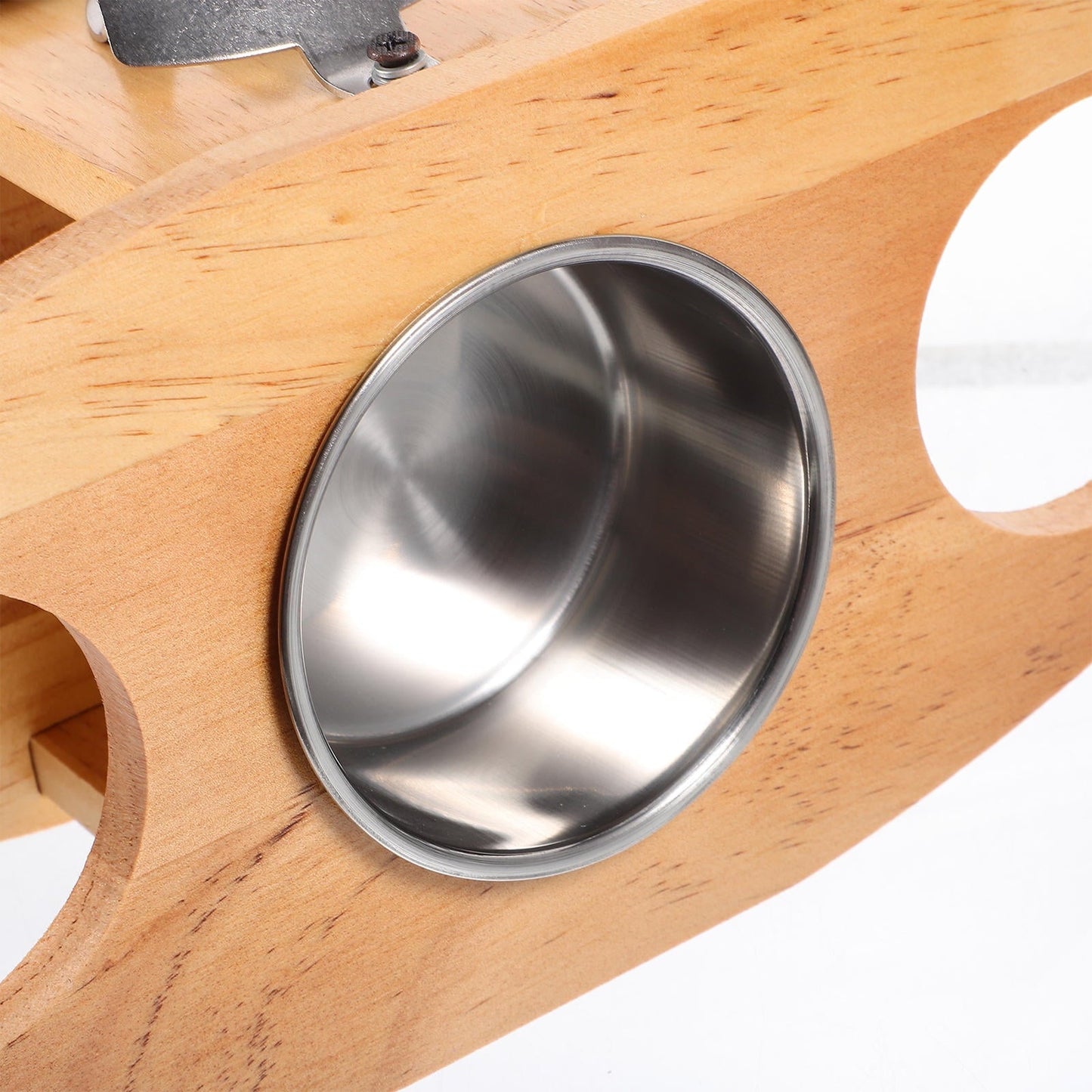 KALLORY 1Pack Folding Table Patio with Wood Material Rectangular Shape Portable for Camping 11.8x12.9x6.7in