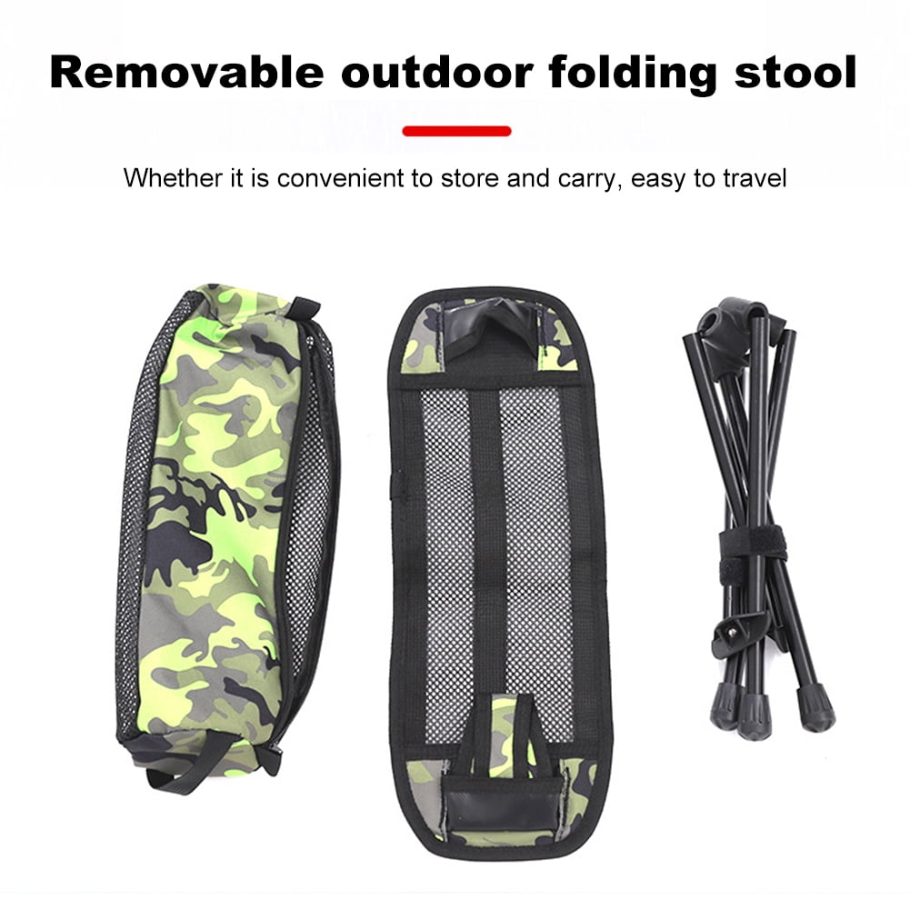 KGOTA Freestanding Camp Footrest Aluminium Alloy Folding Fishing Seat Chair Foot Rest Portable Moon Chair Footstool for Outdoor Beach