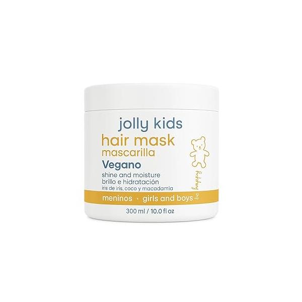 Hair Mask Jolly Kids |Vegan | Moisturizes and Nourishes For All Types, Curly, Straight Promotes Healthy Growth Mascarilla para Niños |10 Oz