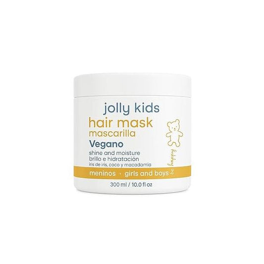 Hair Mask Jolly Kids |Vegan | Moisturizes and Nourishes For All Types, Curly, Straight Promotes Healthy Growth Mascarilla para Niños |10 Oz