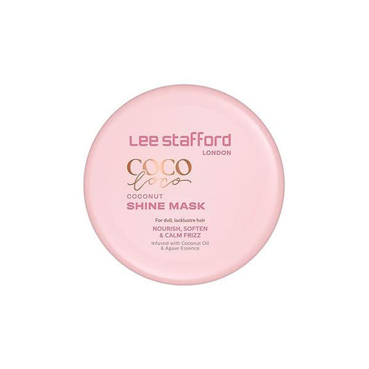 Lee Stafford Shine Hair Mask | Coco Loco Collection - Deep Leave In Conditioning Treatment for Dry, Dull & Damages Hair, Ultra Hydrating, Packed with Coconut Oil Agave Essence, 6.7 Fl Oz