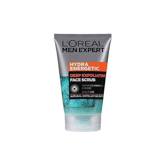 L'Oreal Paris Men Expert Face Scrub, Hydra Energetic Deep Exfoliating Wash for 100 ml