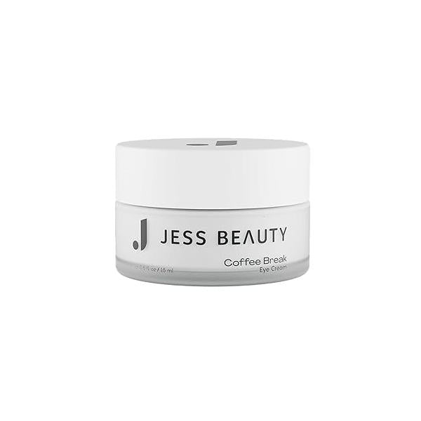 JESS BEAUTY | Coffee Break Eye Cream with 1% Caffeine, Squalane and Panthenol I Beauty Self Care - Korean Contour 0.5 fl. oz