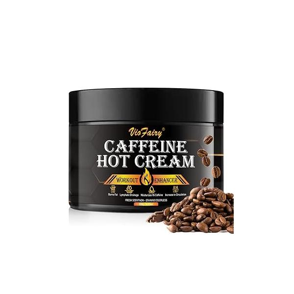 Caffeine Anti Cellulite Hot Cream, Body Sculpting Workout Cream for Women & Men , Anti-Cellulite Remover Creams, Natural Sweat Enhancer, Thighs Belly Butt Firming Legs Slimming
