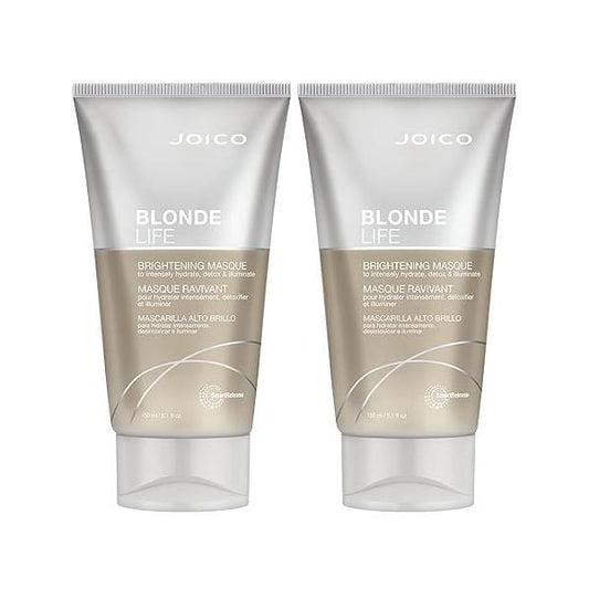 Joico Blonde Life Brightening Masque | For Hair Instant Hydration Neutralize Chlorine & Detoxify Add Softness Smoothness Sulfate Free Fortified With Monoi Tamanu Oil