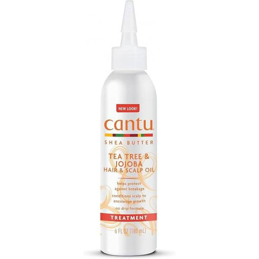 Cantu Shea Butter Tea Tree & Jojoba Hair Scalp Oil 6 Ounce (180ml) (2 Pack)