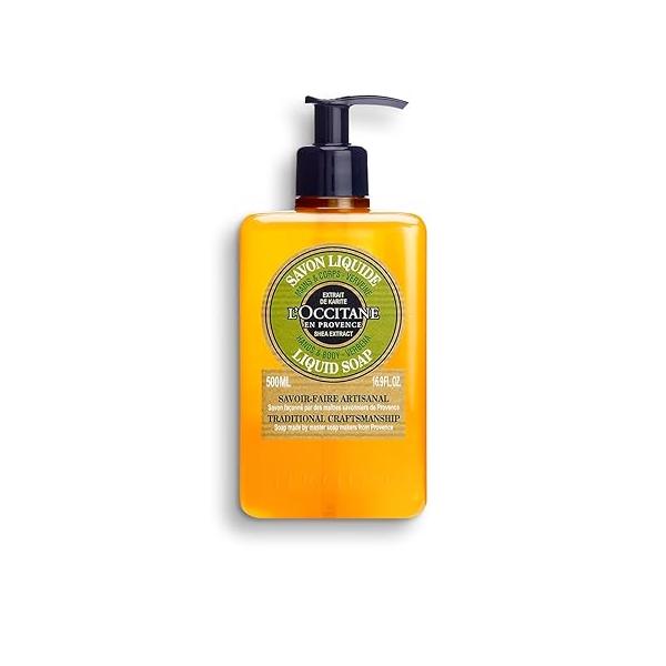 L'Occitane Shea Hands &-Body Liquid Soap: Refreshing Citrusy Aroma, Relaxing Lavender, Delicate Rose, Cleanse, Infused With Softening and Moisturizing Extract, Artisanal Soap, 16.9 Fl. Oz