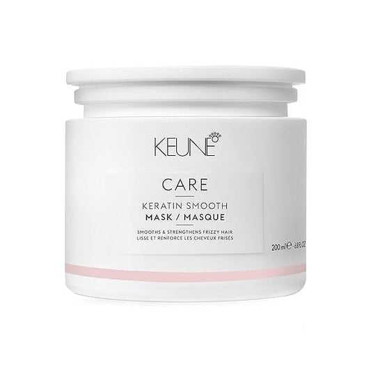 Keune Care Keratin Smooth Mask, Deep Conditioning & Repairing Treatment for Frizz-Prone Hair, 6.8 Fl Oz