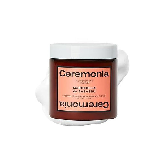 Ceremonia Mascarilla de Babassu Oil and Cupuaçu Butter Deep Conditioning Hair Mask, 7.8 Fl Oz | 230 mL