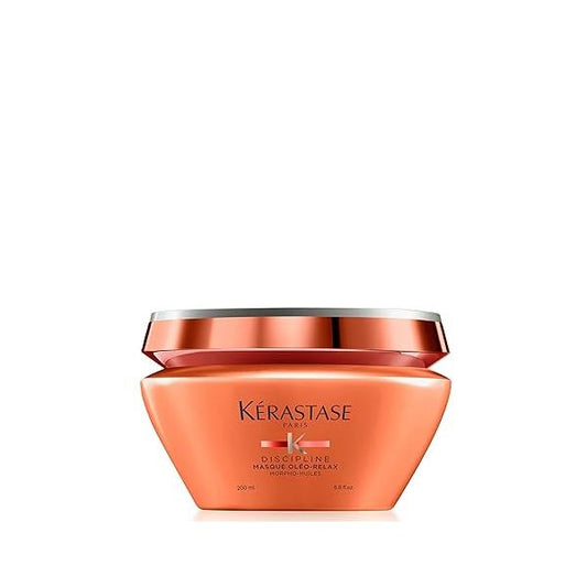 Kerastase Discipline Masque Oleo-Relax Hair Mask | Deep Nourishing Moisturizes and Provides Shine With Shorea Butter Coconut Oil For All Types 6.8 Fl Oz