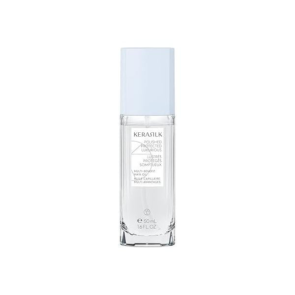 KERASILK Multi-Benefit Hair Oil | Seals Split Ends & Reduces Flyaways Prevents Future Damage Adds High Shine With Heat Protection For All Types Textures 50ml