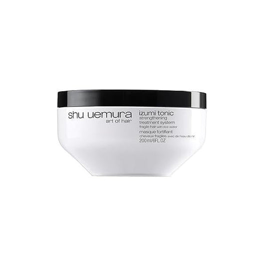 Izumi Tonic Strengthening & Thickening Rice Water Hair Mask, Nourishes and Repairs Damaged Strands, Smooths Adds Shine, With Japanese Water, 6 Fl Oz