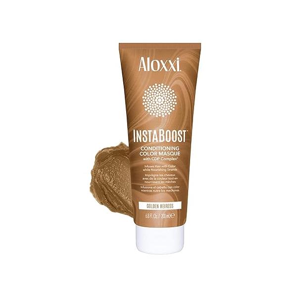 ALOXXI InstaBoost DARK BROWN Color Depositing Conditioner Mask, Instant Temporary Hair Dye, Masque for Deep Conditioning (Cool Cocoa Beans) 6.8 Fl Oz