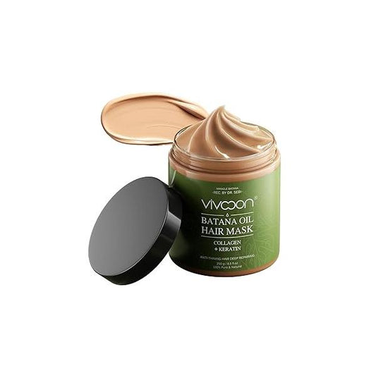 Batana Hair Mask For Growth,Essential Oil & Biotin Deep Treatment Loss,Deep Conditioning for Repair Dry Damaged Hair,8.5 fl oz