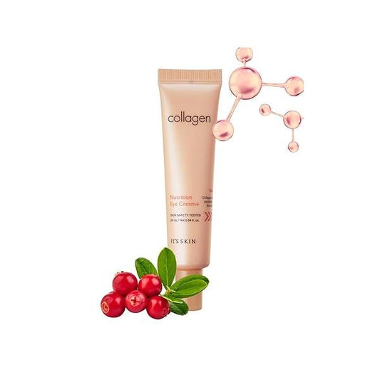 It'S SKIN Collagen Nutrition Eye Cream + 0.84 fl.oz Reduces Dark Circles & Puffiness, Targets Fine Lines With and Amino Acids, Face Lift, Nourishes Firms Area, Korean Skincare
