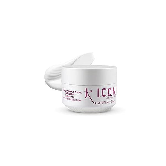 I.C.O.N. Transformational Infusion Hydrating Treatment Mask, Adds Strength & Flexibility, Vegan Cruelty Free, 8.5 oz