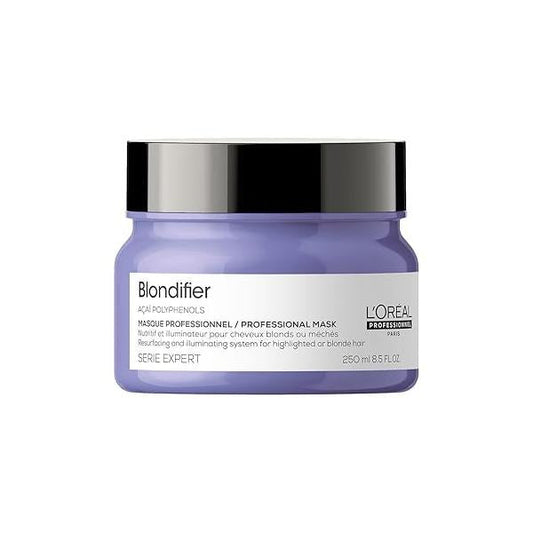 L'Oréal Professionnel Paris Blondifier Mask - Nourishing & Smoothing Treatment For Blonde or Bleached Hair, Enhances Shine Fights Brass, All Hair Types
