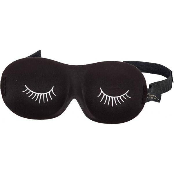 Bucky Ultralight & Comfortable Contoured Sleep Eye Mask, Gold Eyelash, One Size,5824