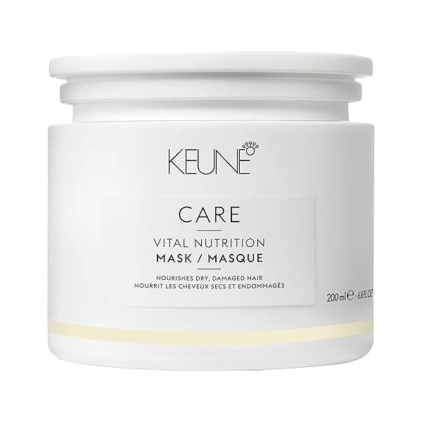 Keune Care Vital Nutrition Mask, Deep Moisturizing & Restorative Treatment for Dry or Damaged Hair, 6.8 Fl Oz