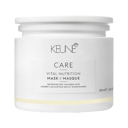 Keune Care Vital Nutrition Mask, Deep Moisturizing & Restorative Treatment for Dry or Damaged Hair, 6.8 Fl Oz