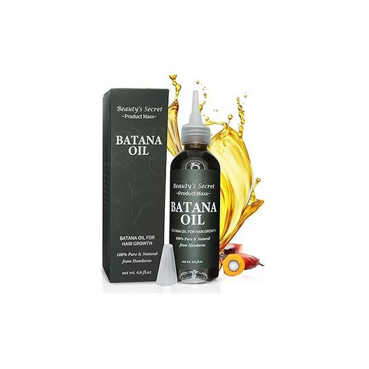 Batana Oil for Hair Growth - 100% Pure, Cold Pressed, Organic, Dr. Sebi Recommended - Prevents Loss, Promotes Thickness, Unrefined, Fragrance-Free Serum