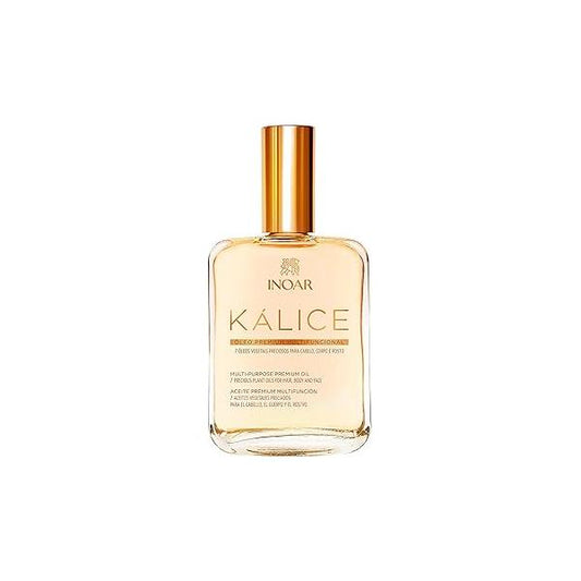 INOAR Kalice Óleo Essential Oil Blend Multi-Purpose Moisturizing & Regenerating Serum for Hair, Face Body, 3.4 fl oz