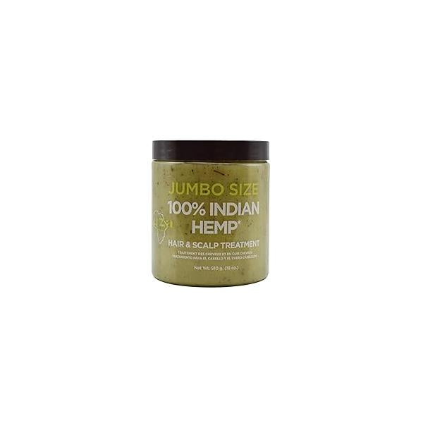 Kuza 100% Indian Hemp Hair & Scalp Treatment - Improves Dry and Health JUMBO SIZE 18 oz
