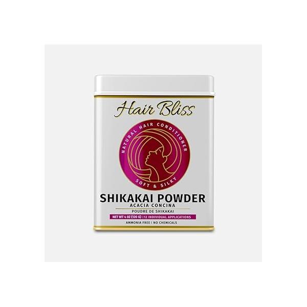 Hair Bliss Natural Brahmi Powder/Bacopa Monnieri Mask for & Skin - Anti Frizz, Shiny Hair, Smooth | 12 Herbal Conditioner Sachet (10g each) Reusable Brush Tray Pride of India