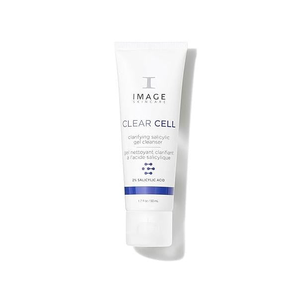 IMAGE Skincare, CLEAR CELL Salicylic Gel Cleanse, Gentle Foaming Face Wash Removes Excess Oil and Shine for Oily Prone Skin
