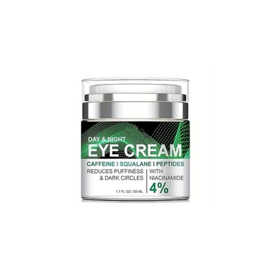 Caffeine Eye Cream for Puffiness and Bags Under Eyes Daily Anti-Wrinkle Collagen Day Night Peptide Reduce The Look Of Aging Line Smoothing Skin Care 1.7 FL OZ,1 Pack