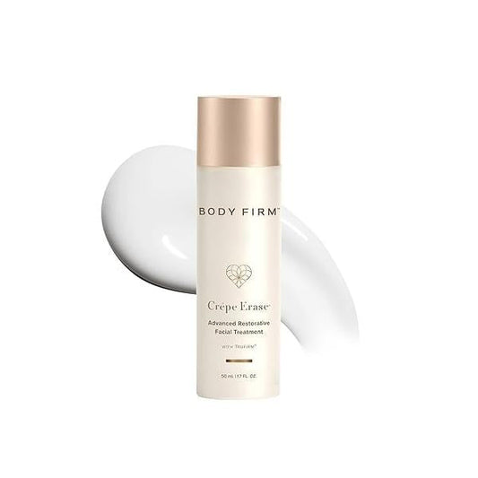 BODY FIRM Crepe Erase Advanced Restorative Facial Treatment, Anti-Aging Skin Care, Face Moisturizer, Firming and Moisturizing Neck Cream, Supports Wrinkles, Original Citrus, 1.7 fl oz